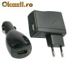 SET - Incarcator 220V si 12V cu iesire USB 5V / 2A pentru GSM, PDA, GPS, tablete PC, MPEG4, MP3 player, smartphone, aparat foto, sistem de navigatie