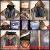 GEACA SCURTA de BLUGI cu GULER si GLUGA, de DAMA, IMBLANITA, firma WE'R JUST ANGELS, serie LIMITATA