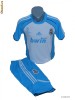 COMPLEU TRENING ADIDAS REAL MADRID CF PANTALON TREI-SFERTURI + TRICOU