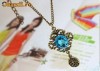 Colier superb-VINTAGE RETRO - BLUE STONE