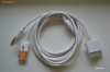 2 in 1 Cablu USB 3.5mm Audio Auxiliar / Date / Incarcator Apple iPod iPhone 3G 3GS 4 4S