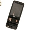 Carcasa Nokia N96 4 piese neagra-argintie Originala