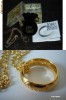 Inel Lord Of The Rings + Lant Placat cu aur 24kt NOU, de Colectie