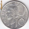 Austria 10 schilling 1972, 7,5 grame argint 0.64