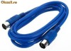 Cablu midi 1m albastru Stage Line MIDI-102/BL