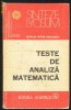 Calin Petru Nicolescu*TESTE DE ANALIZA MATEMATICA