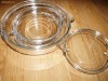 SET 4 BOLURI pentru SALATA FRUCTE ~ cristal turnat Germania