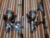 Undite crap 2 bucati complet echipate,carbon,baitruner,6 rulmenti,tamburi rezerva