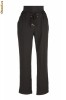 Pantaloni dama cu siret 6378 la_pantaloni 6378 Negru_me - negru