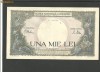 BANCNOTA 1.000 LEI - 23 martie 1943 ( serie 67782666) VF rupta 5 mm jos pe mijloc