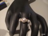 INEL AUR  ART DECO -PERLA + DIAMANTE 18 K