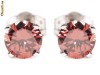 Cercei STUD cu 2 BRILIANTE roz de 5 mm (2*0.50 carate), VS, cu certificat de autenticitate !!