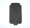 Husa Piele Telefon Mobil ( 12 x 6,7 ) cm Neagra