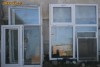 set Geam termopan dublu PVC + usa termopan ext cu vitraliu