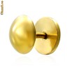 Body Piercing Ureche Otel Inox ??? Fake Plug Auriu BPJ-074