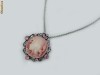 Colier model Vintage cu Pandantiv camee, ag. Tibetan Cristale.  Coliere fashion. NOU!!!
