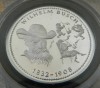 Germania - medalie interesanta - Wilhelm Busch 1832-1908 (pionier al benzilor desenate) - argint .333 - 7.55 grame