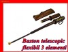 BASTON TELESCOPIC FLEXIBIL-ARC OTEL 3 ELEMENTI NEGRU 50cm_HUSA BONUS AUTOAPARARE SUPER-PROMOTIE,TERMEN LIMITAT !BUCURESTI MILITARI