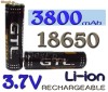 Acumulator Li-ion 18650 GTL 3.7V - 3800 mAh Celule baterie Laptop , Acumulator Lanterna NOI