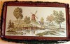 Vand Goblen - Peisaj la moara - lucrat manual | goblen, goblenuri, goblene, vand goblenuri, goblen cusut, goblen cusut manual