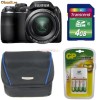 Aparat foto digital Fujifilm FinePix S3200 black +CARD 4 GB +4 BATERII REINCARCABILE+INCARCATOR+ HUSA CASE LOGIC