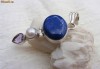 Pandantiv argint cu Lapis Lazuli, Ametist si Perla