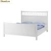 pat dublu alb IKEA HEMNES dormitor matrimonial