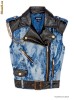 Vesta BEBE umeri proeminenti,denim&piele eco ff tare pt rochii, dantela etc noua cu etich xs/s