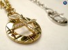 Colier din aliaj inoxidabil placat cu aur / rhodium, cristale Swarovski