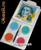Set pictura pe fata/facepaint 4 culori/glitter Sirena ST204054eul.Vopsea facepaint germana pe baza de apa, testata, aprobata.