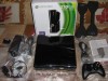 Xbox360 Slim 250gb, modat LT 3.0, 2controllere wireless, casti, 30jocuri, cablu HDMI, cablu xbox-VGA, cablu AV
