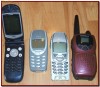 Lot 3 telefoane mobile + 1 walkie-talkie / de colectie