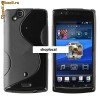 Husa protectie pentru  XPERIA ARC  NEGRU /BLACK ,toc protectie xperia arc s tip s line- LIVRARE GRATUITA