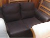 Canapea de 2 persoane - imitatie piele neagra - Import Germania - 1,40 m -