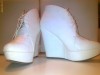 Ghete Piele Red Lips Top Fashion