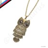 Lant-FASHION-VINTAGE-RETRO-pandantiv bufnita.