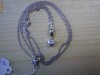 COLIER AUR ALB 14K  cu  BRILIANT 0,2ct