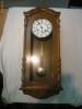 CEAS PERETE CU PENDUL DUGENA 1930-1950 FUNCTIONAL FARA PRET REZERVAT
