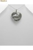 Pandantiv inima din argint cu marcasite 17-1-i23298