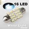 bec led leduri auto C5W festoon cu 16 SMD 3528 39 mm albe, pentru plafoniera, numar de inmatriculare becuri led, lumini masina
