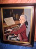 Goblen cu tanarul Mozart  la pian