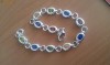Bratara ARGINT 925 cu pietre Quartz diverse culori MODEL DEOSEBIT - AJUSTABILA