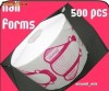 50 Sabloane / forme de constructie Fluture, unghii false, gel uv, acril, nail art, decor, tipsuri, pensule, lampa, lipici, manichiura, sclipici