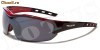 Ochelari de soare pentru sport X-Loop, rama negru cu rosu, lentile fumurii ; Bonus : un saculet pentru protectie !