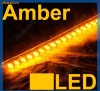 Banda flexibila cu leduri cu lumina galbena, 24 led-uri, angel-eyes, lumini masina