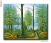 Tablou peisaj clasic (2) - ulei pe panza 60x50cm