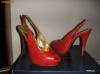 Super sandale/pantofi dama TED BAKER LONDON absolut superbe,model rafinat, piele  naturala interior/exterior nuanta rosu intens Sz 35.5/36,noi !