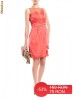 Rochie TinaR oranj de cocktail