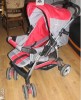 Carucior Top Rider (maner reversibil + husa picioare + husa ploaie) + scaun auto Bertoni (husa picioare + husa soare si vant)
