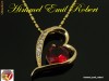 Lantisor placat cu Aur G 18K,Pandantiv cu Ruby Quartz,no 5447